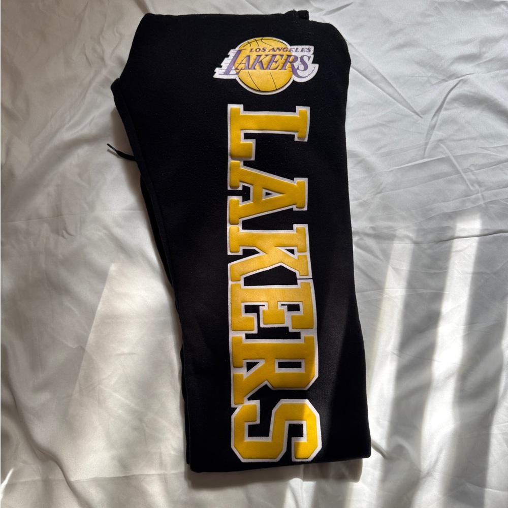 NBA Black and Gold Lakers Kids Sweatpants